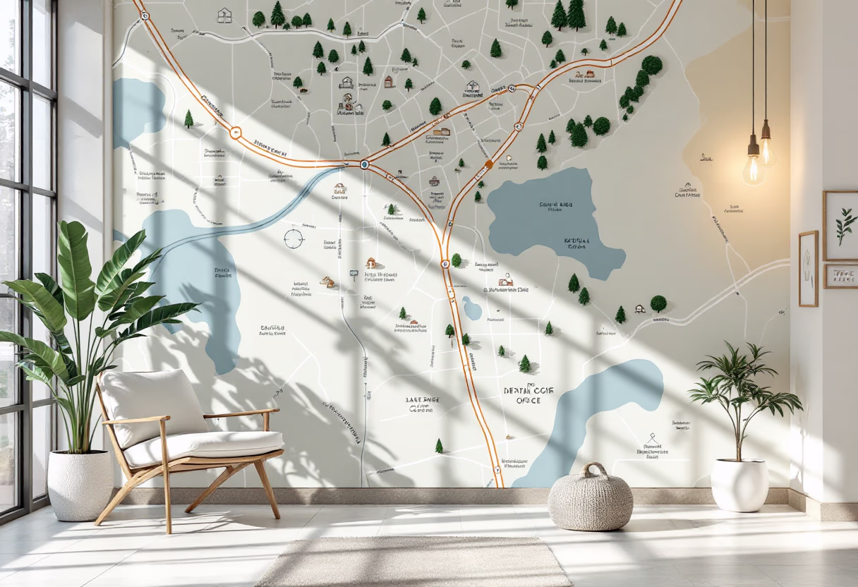 image of area map (for a dental office)
