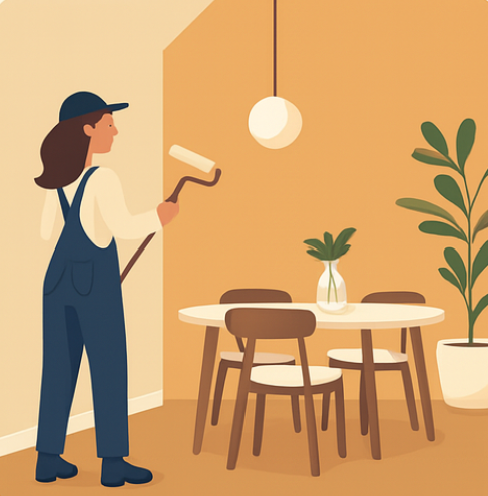 image of seasonal interior design for a furniture store