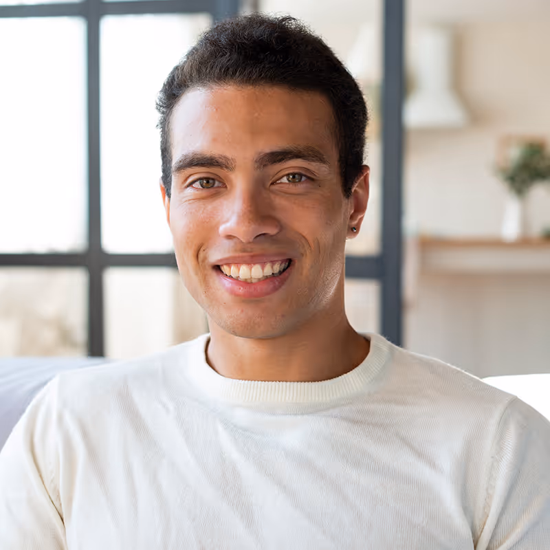 man smiling. Kairos Counseling & Family Therapy in Dallas tx and new mexico