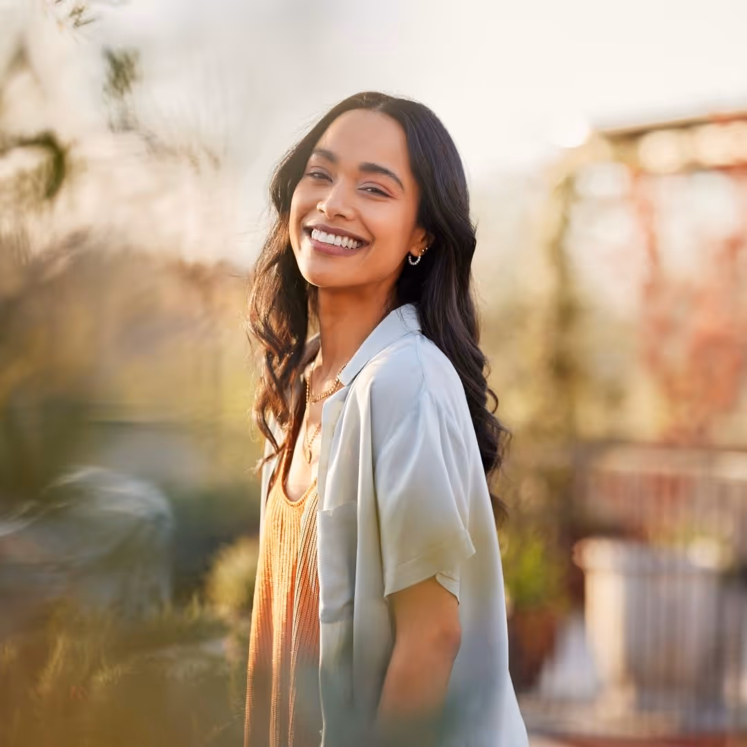 Woman smiling. Kairos Counseling & Family Therapy in Dallas tx and new mexico