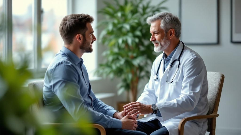 Betriebsarzt führt DGUV-Vorsorgeuntersuchung durch