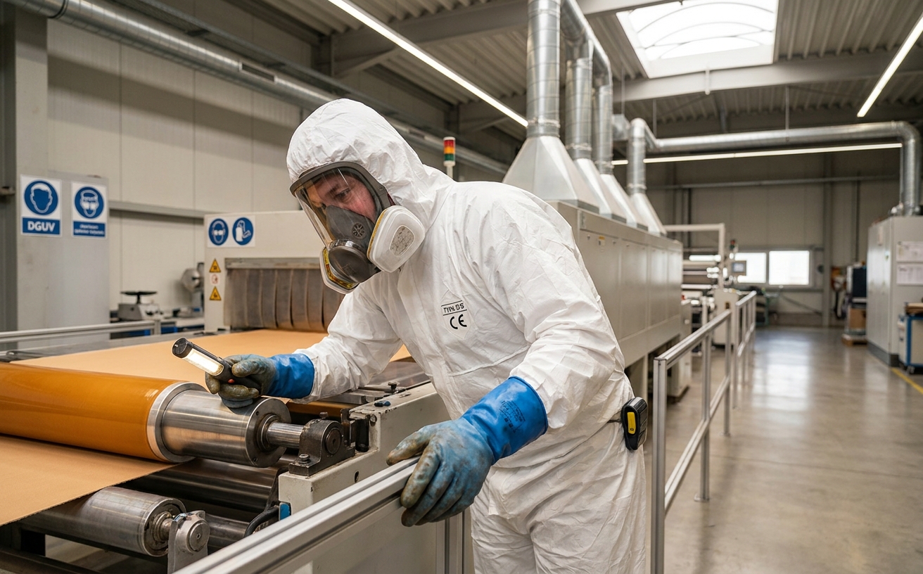 Dimethylformamid-Vorsorge: Betriebsarzt bei der arbeitsmedizinischen Untersuchung