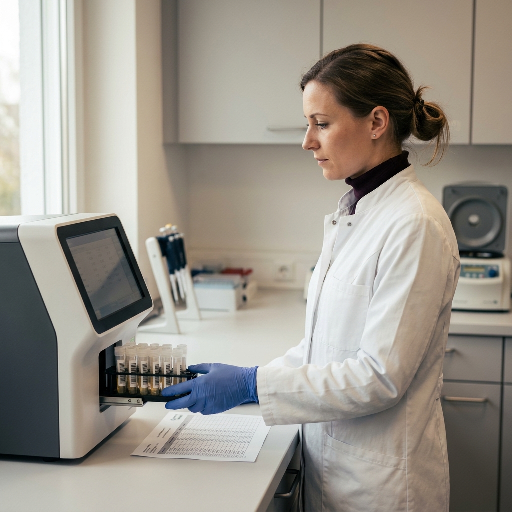 MTLA bedient Immunoassay-Analysator zur ß2-Mikroglobulin-Bestimmung im Urin – Tubulus-Marker bei Cadmium-Vorsorge im klinisch-chemischen Labor