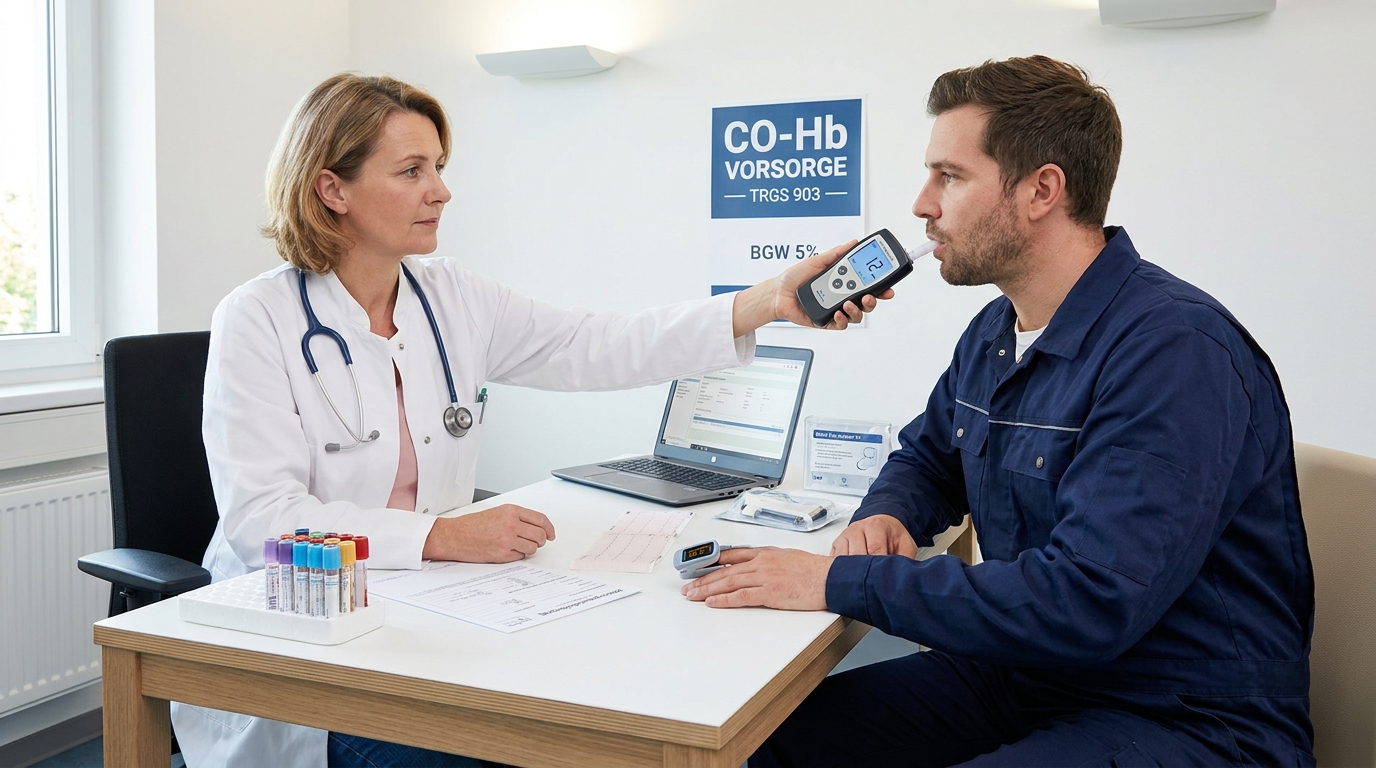 CO-Hb-Bestimmung in arbeitsmedizinischer Praxis