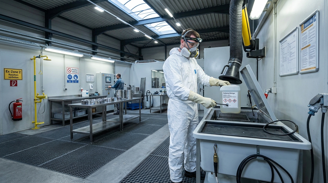 Reinigungsmittel mit Methanol im industriellen Einsatz