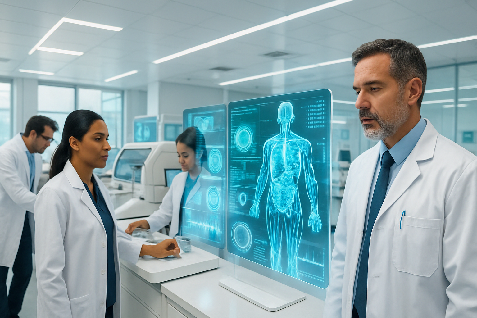 image of a team meeting (for a medical clinic)