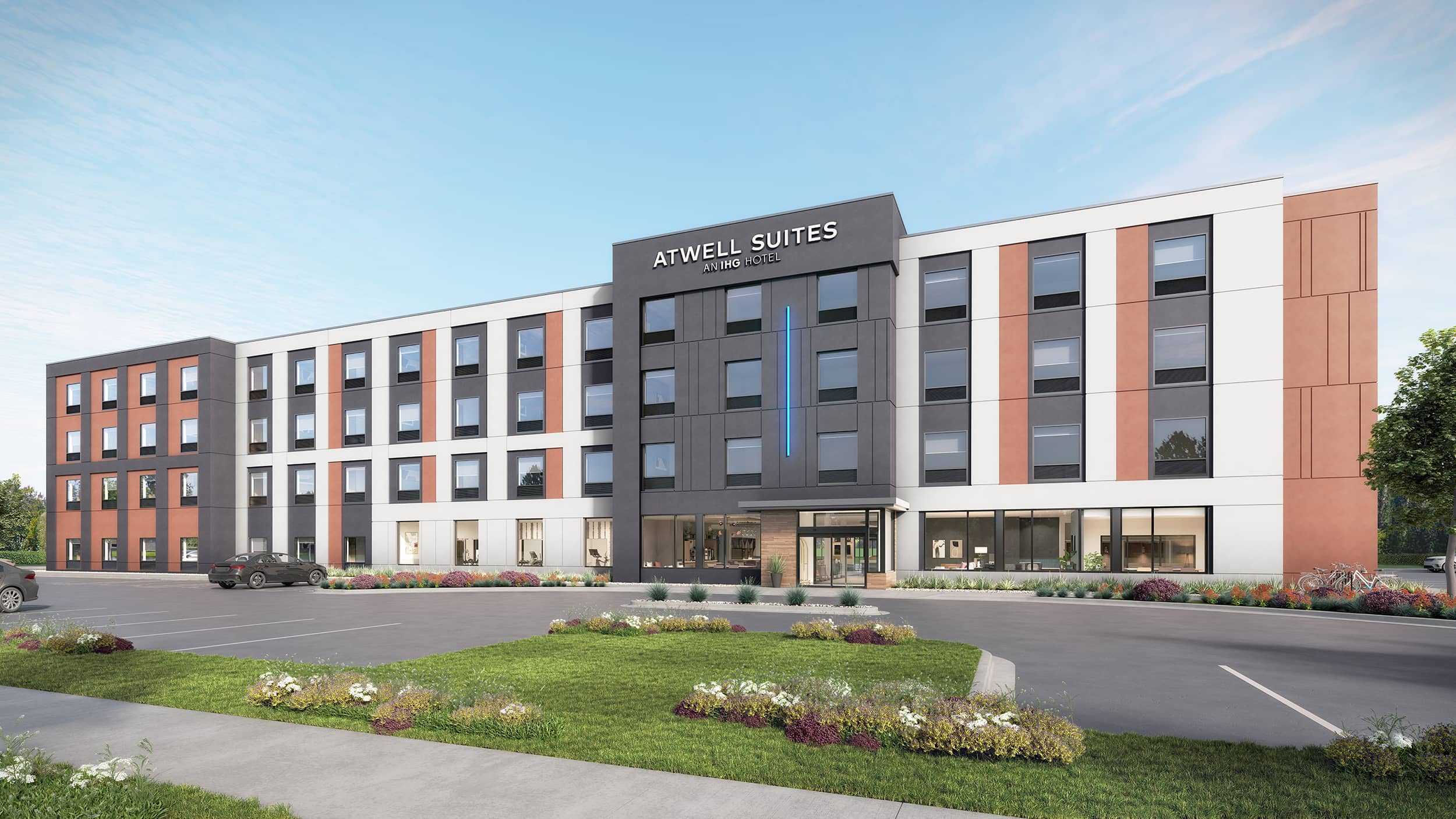 1-Story Center Loaded Lobby Render