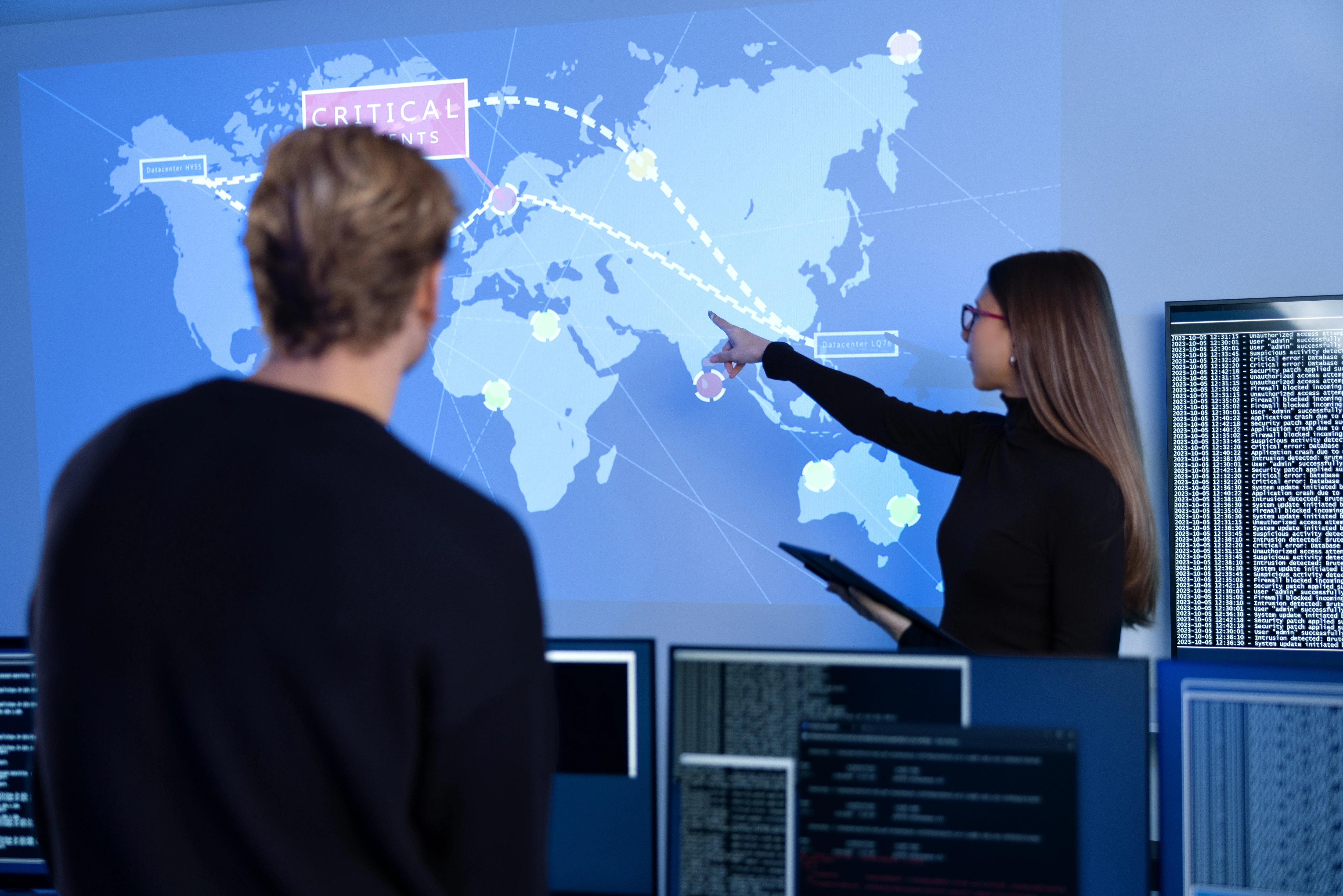 Digital map displaying global candidate data points being scanned by AI for broader, inclusive talent sourcing.
