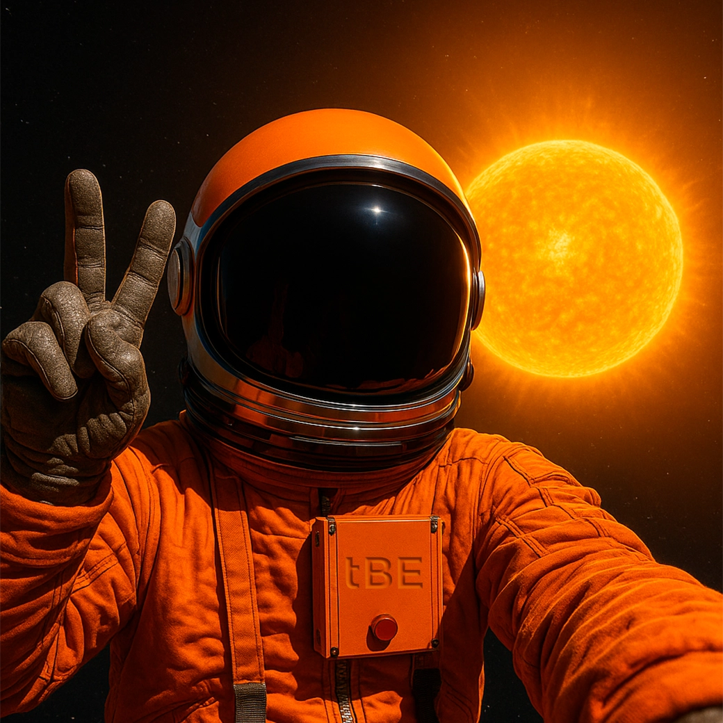 Man with his hands in front of his face wearing rings and an orange sweatshirt.