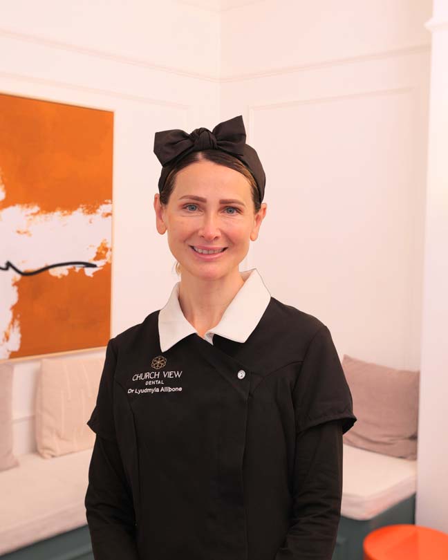 Dr Lyudmyla Allibone dentist at Church View Dental