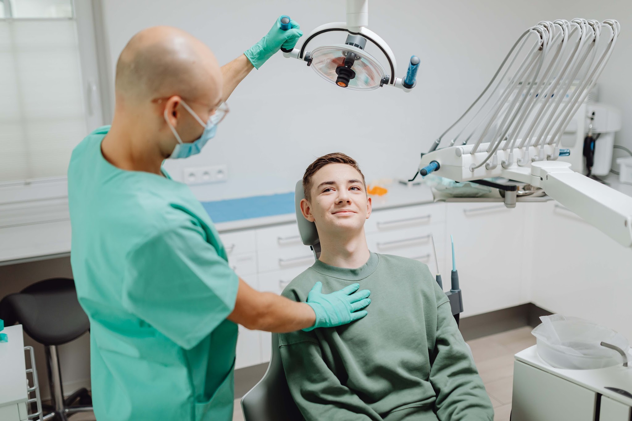 Patient receiving gentle dental care in Upminster with a focus on comfort and clear communication