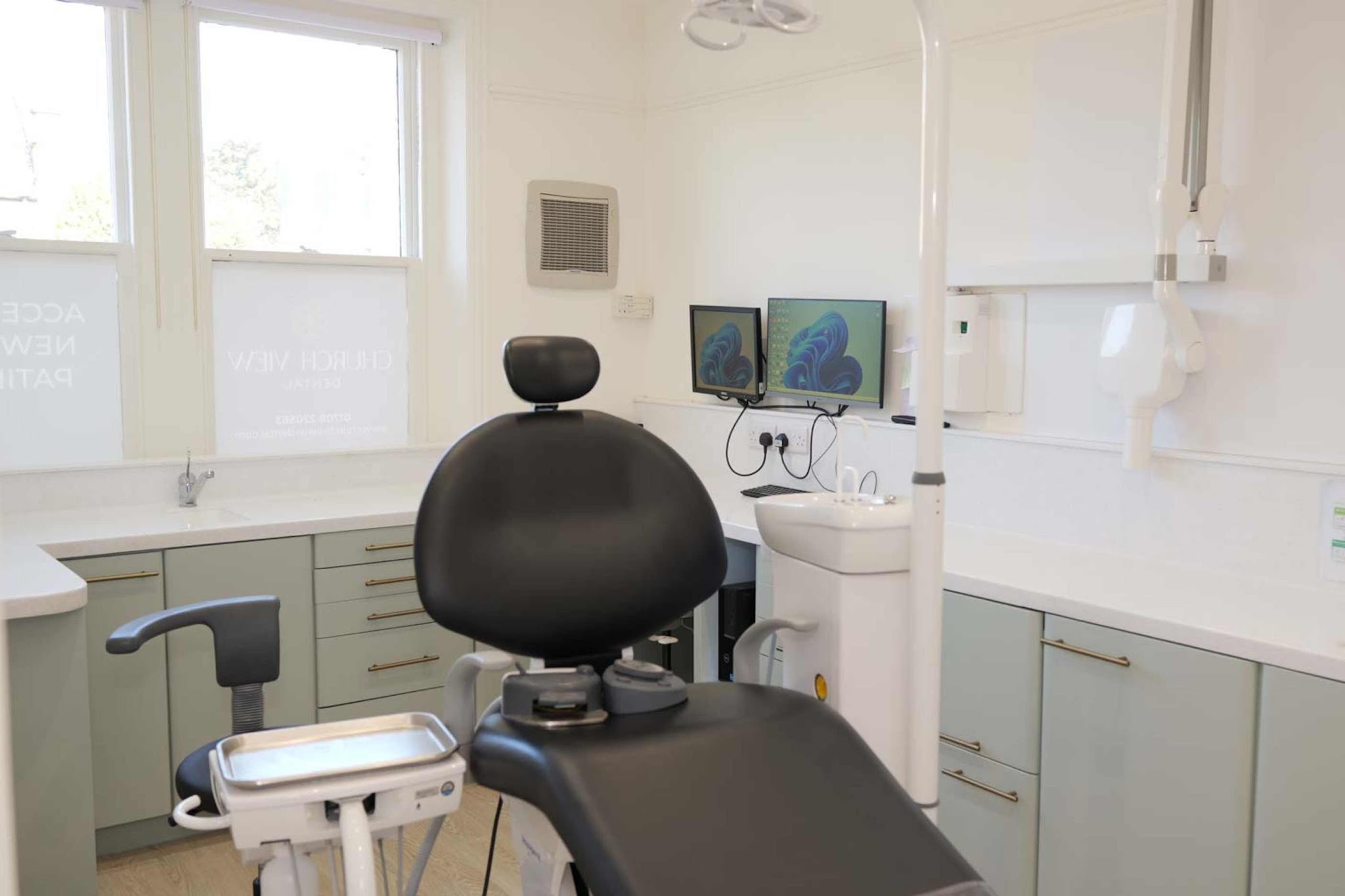 Church View Dental treatment room for dental implant consultations in Upminster Essex