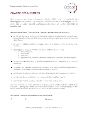 Charte des membres 2024