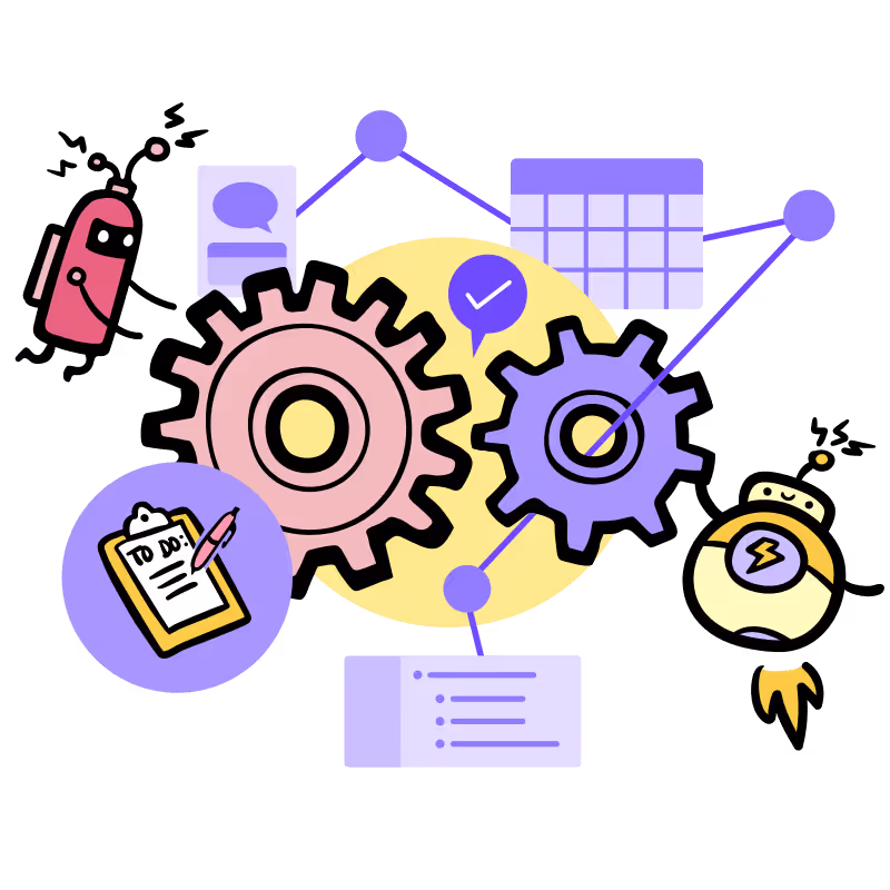 A gear that represents the automation of business processes