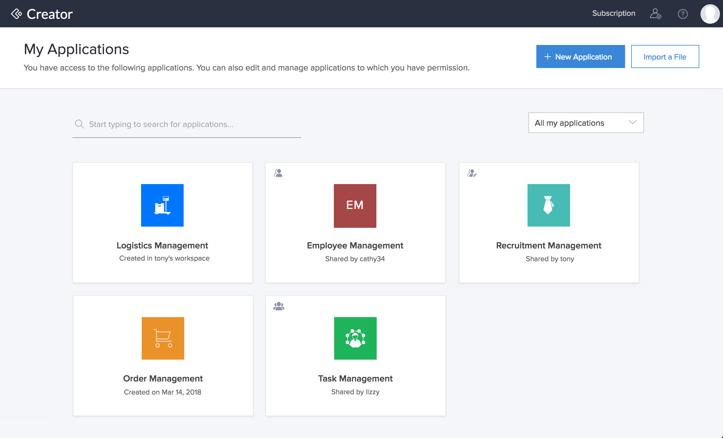 BPM Tool - Zoho Creator