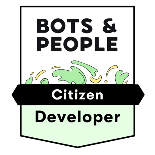 Citizen Development Ausbildung durch Bots &People