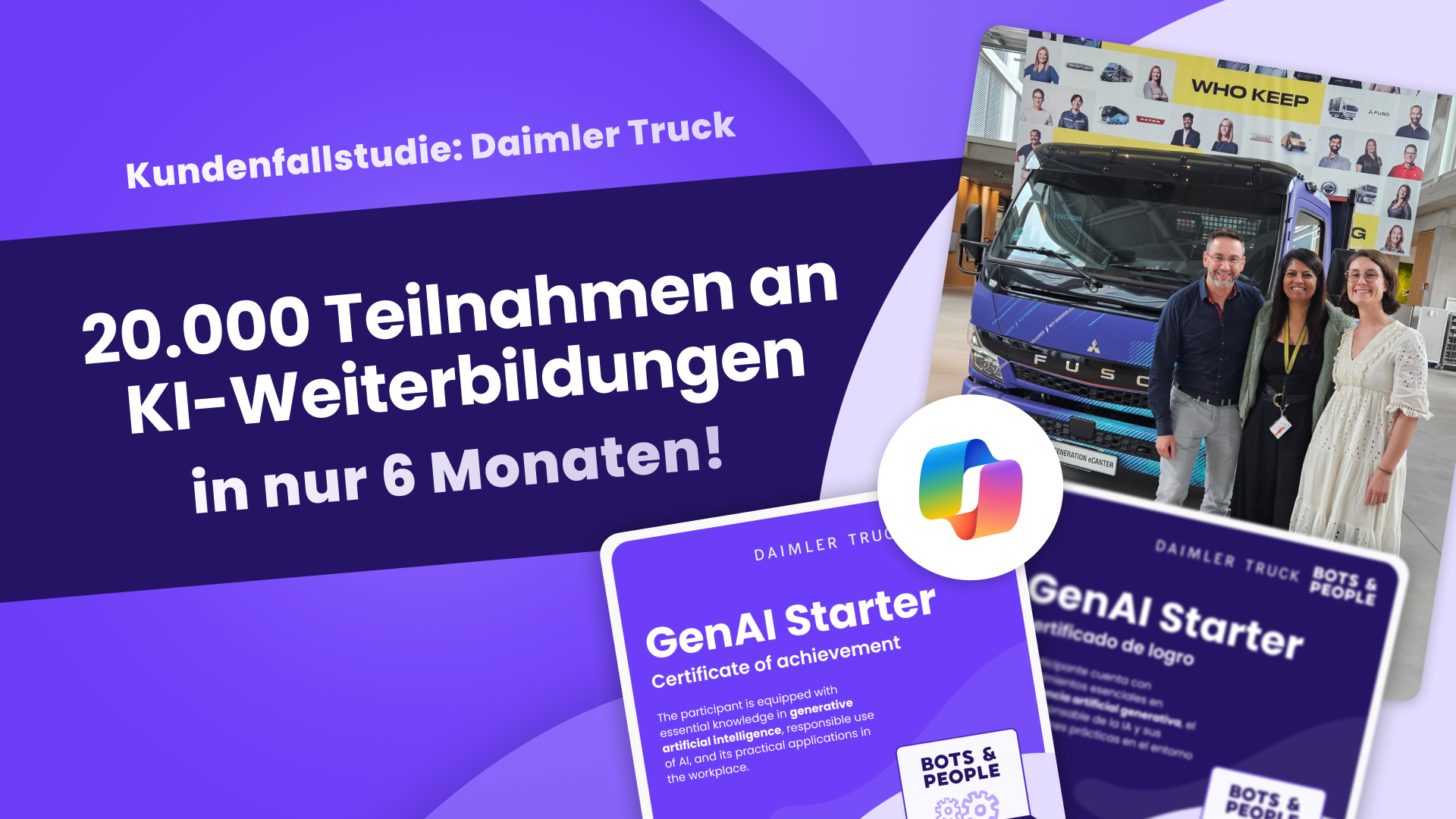 20.000 KI-Weiterbildungsteilnahmen in 6 Monaten - Fallstudie Daimler Truck