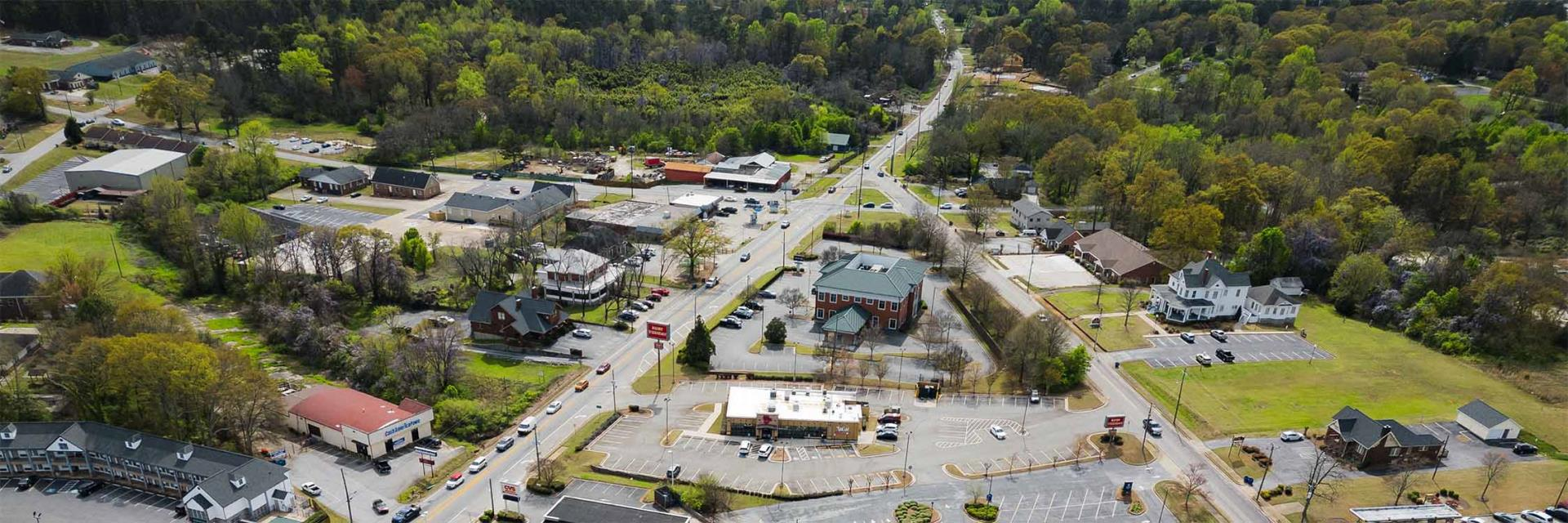 Ariel view of Winder, Georgia