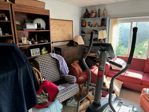 Cluttered home