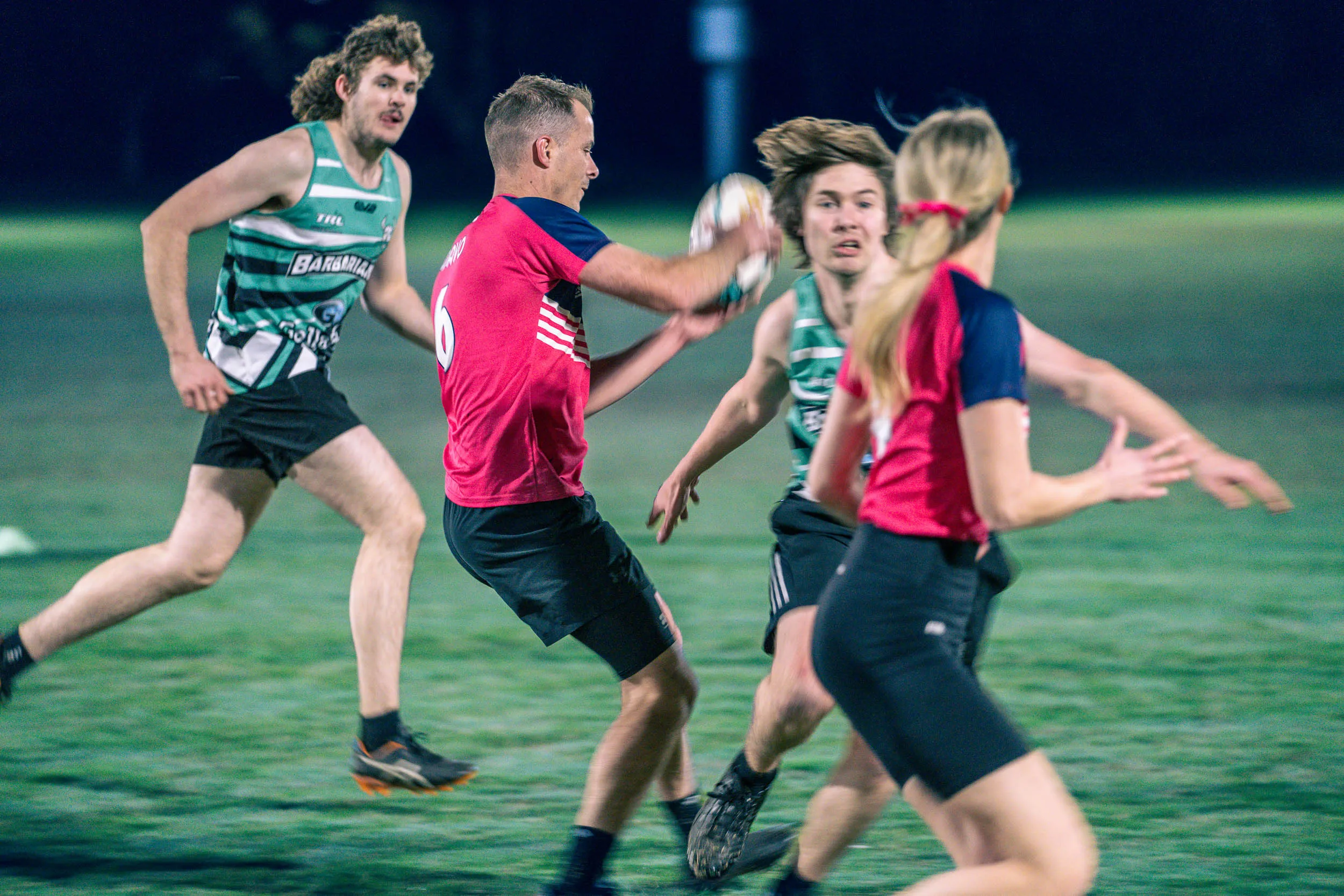 Mixed teams playing TRL touch rugby league competition