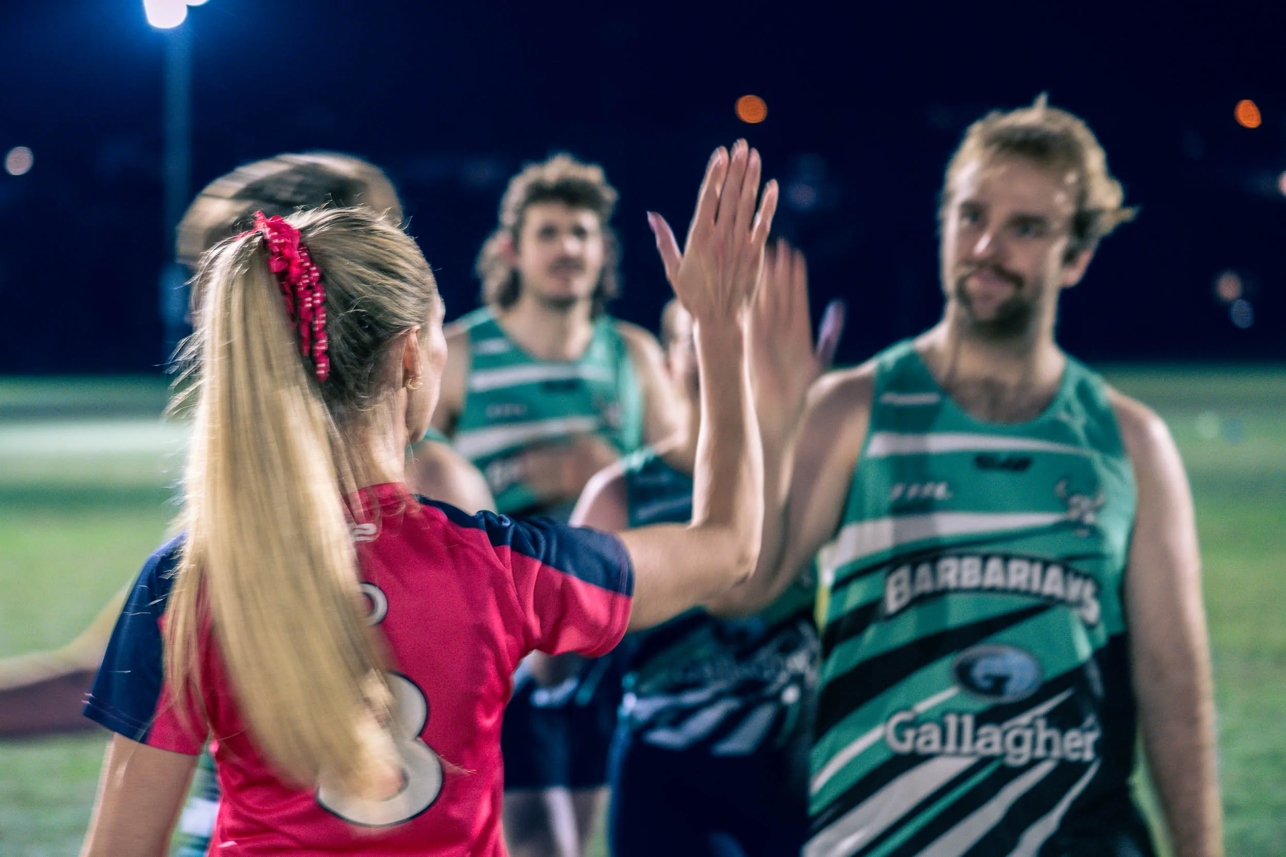 Group socialising at TRL social sport