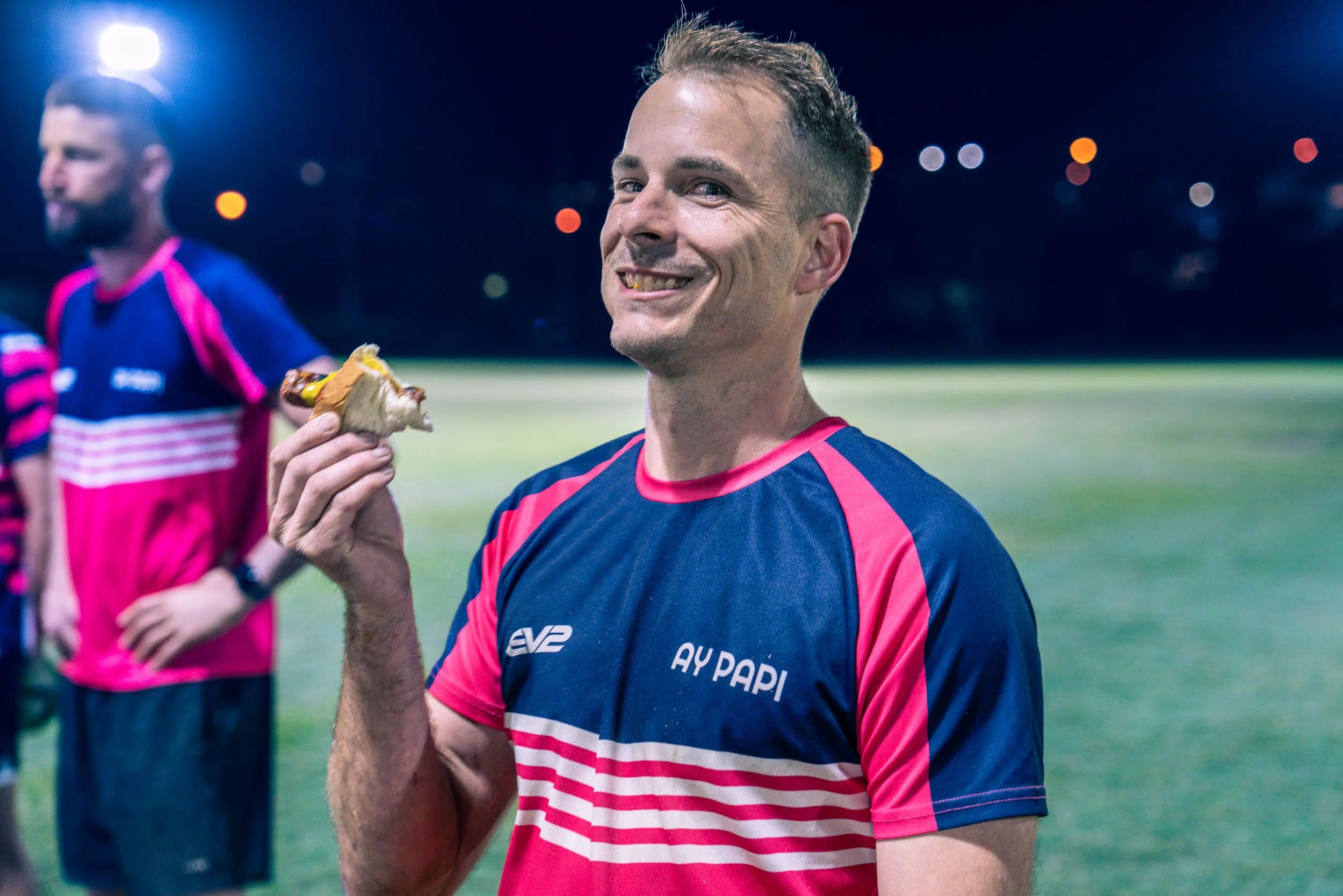 Group socialising at TRL social sport