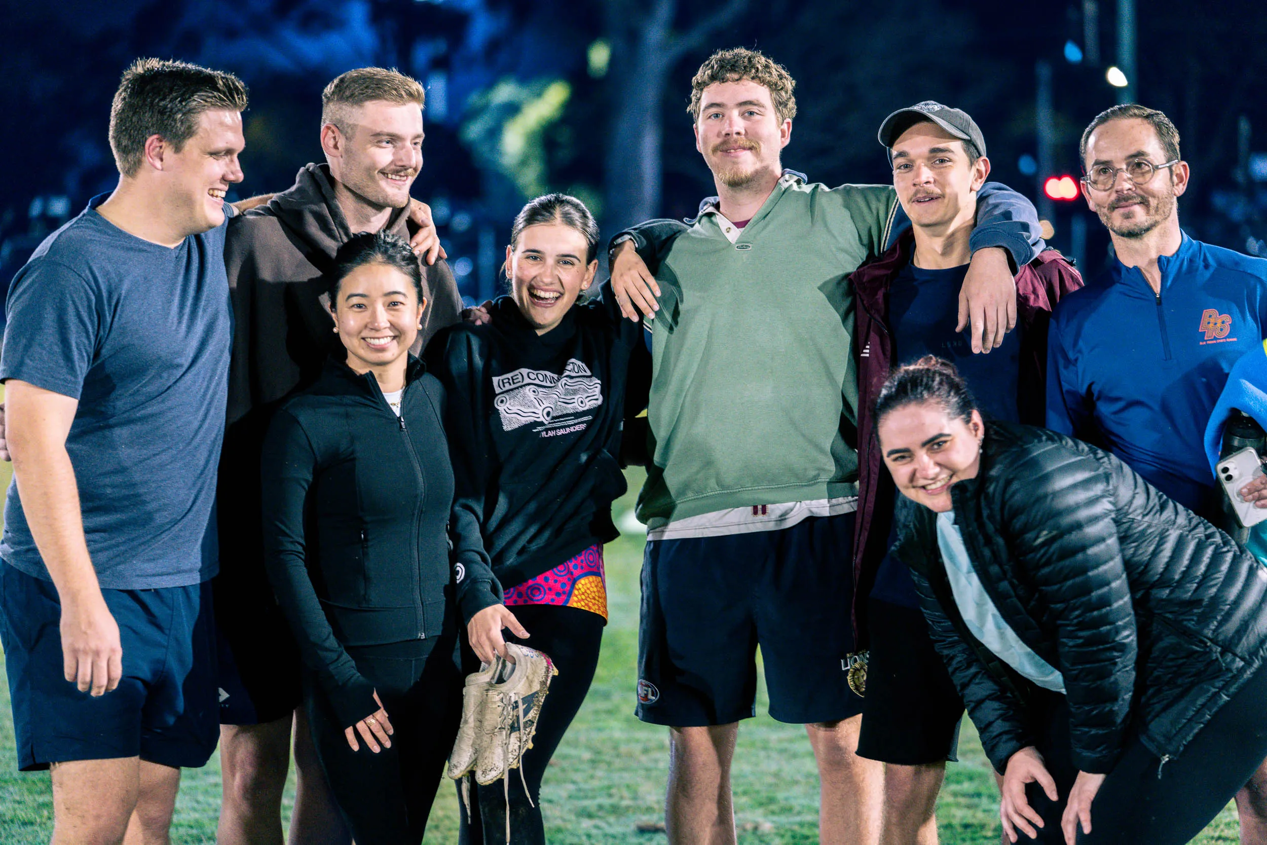 Group socialising at TRL social sport