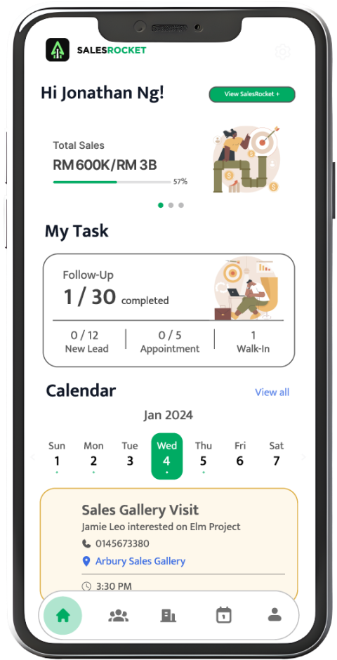 SalesRocket App Preview