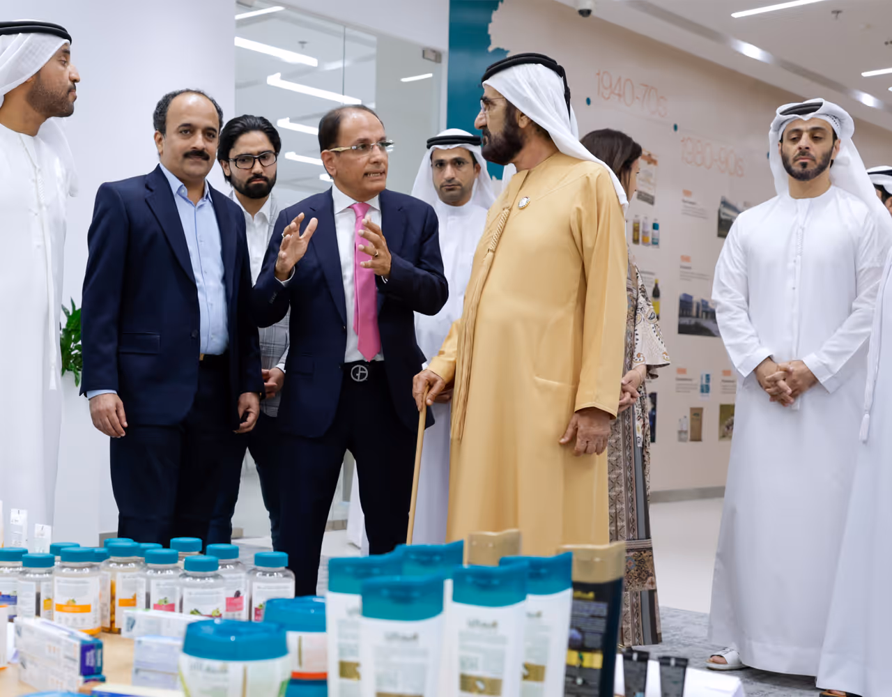 His Highness Sheikh Mohammed bin Rashid visits global research centre of Himalaya Wellness.