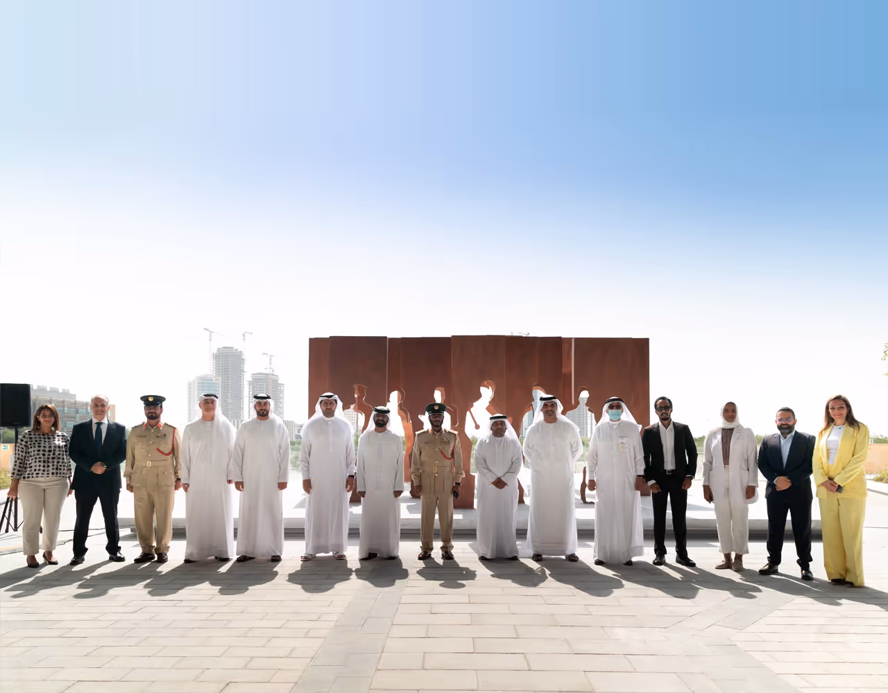 Front-Line Heroes Art Installation at Dubai Science Park