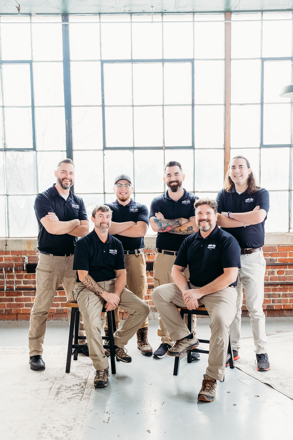 Front Line inspectors performing a home inspection