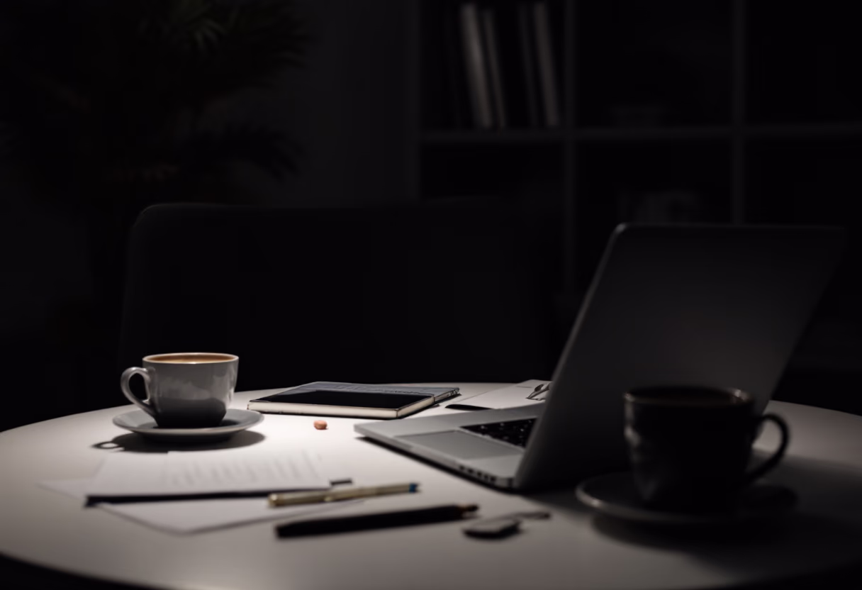 informal meeting setting [background image]