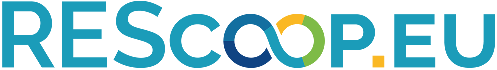 Logotip organizacije RESCOOP, združenja energetskih skupnosti Evrope