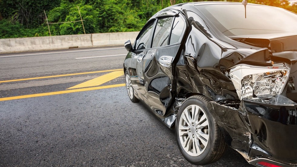 Accident voiture sur autoroute