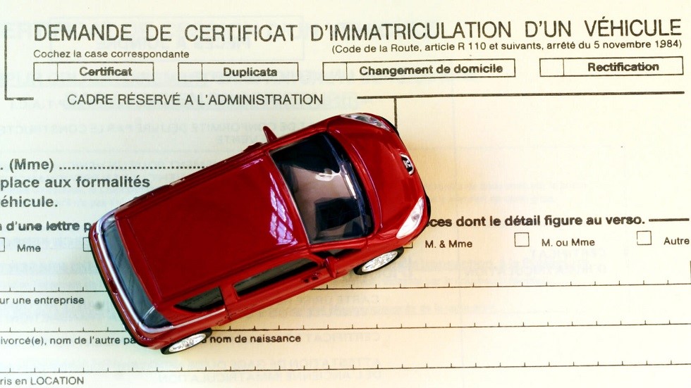 Demande immatriculation carte grise
