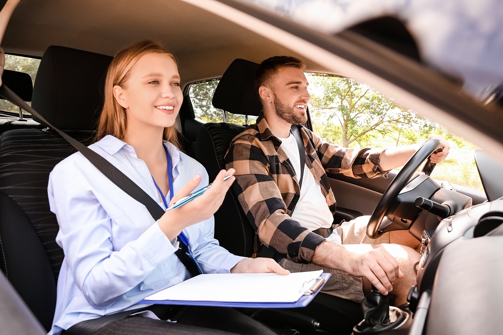 Candidat examen permis de conduire