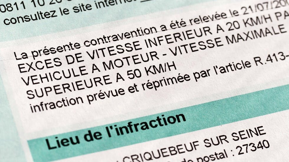 Avis contravention lettre 48N