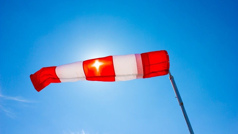 Manche a air signalisation vent