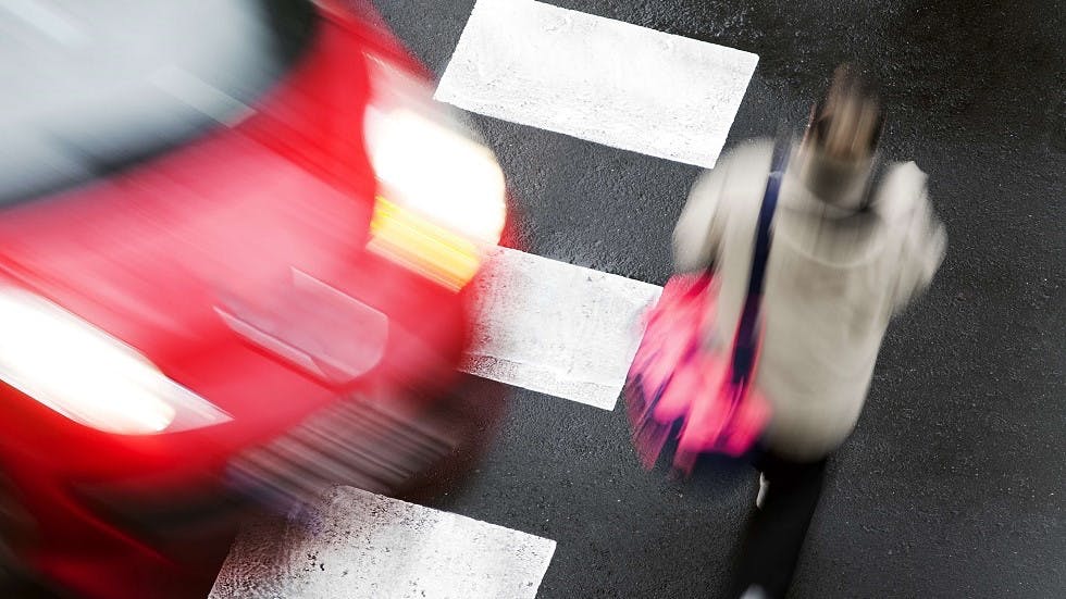 Refus de priorite d un pieton