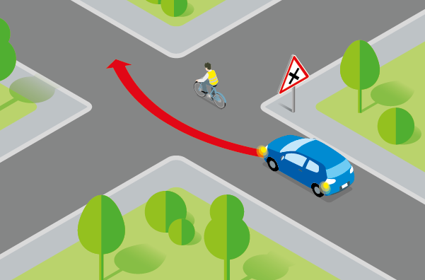 Depassement velo priorite dorite