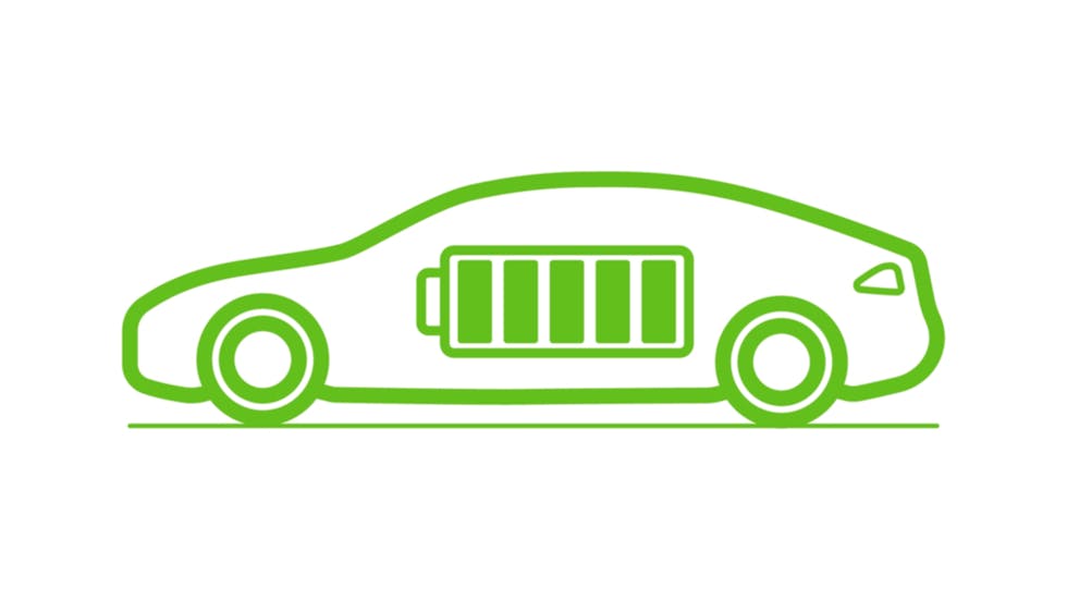 Illustration batterie voiture electrique