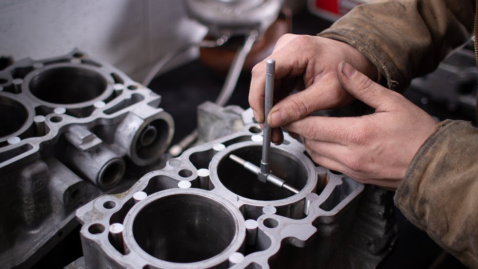 Alesage cylindre moteur