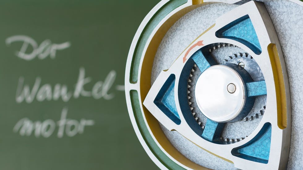 Coupe d un moteur rotatif