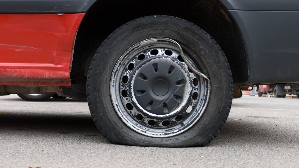 Jante voilee sur une voiture