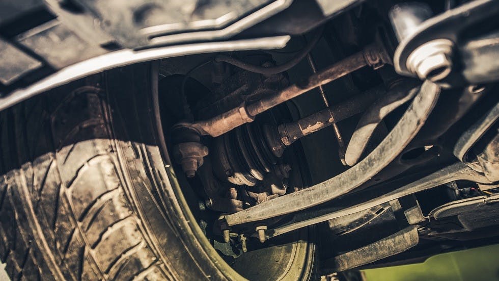 Suspensions d une voiture ancienne