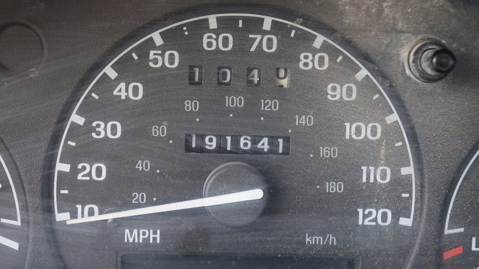 Ancien totalisateur mecanique pour voiture