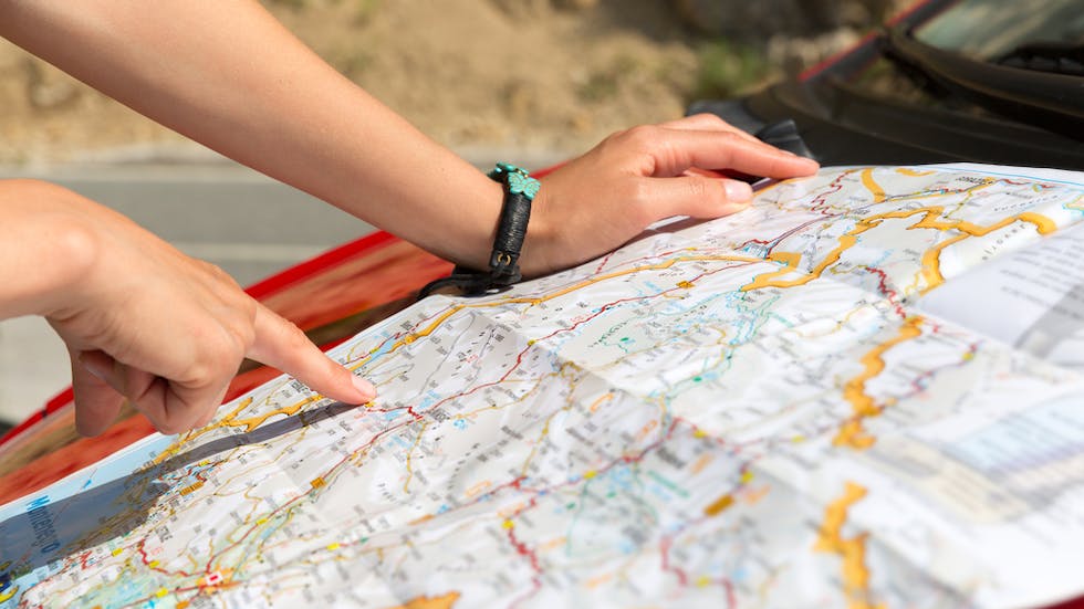 Conducteur carte routiere