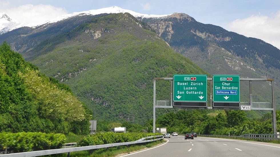 Panneaux presignalisation autoroute transalpine