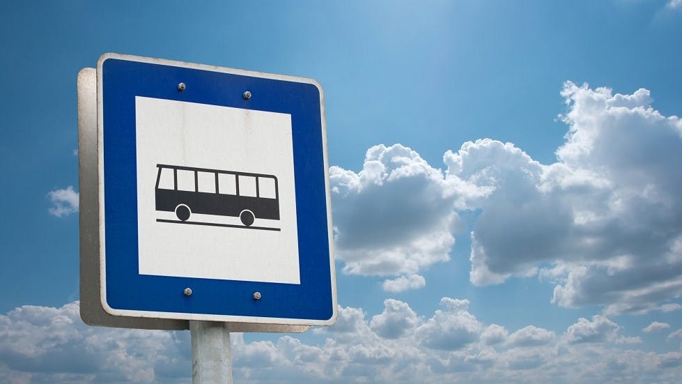 Panneau c6 arret bus