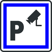 Panneau parking videosurveillance